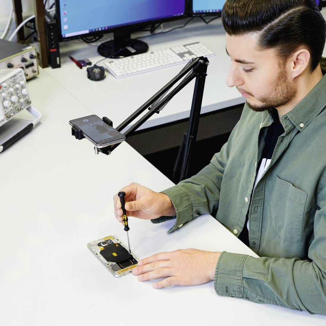 Hama 700 II Gelenkarm 1/4 Zoll Schwarz