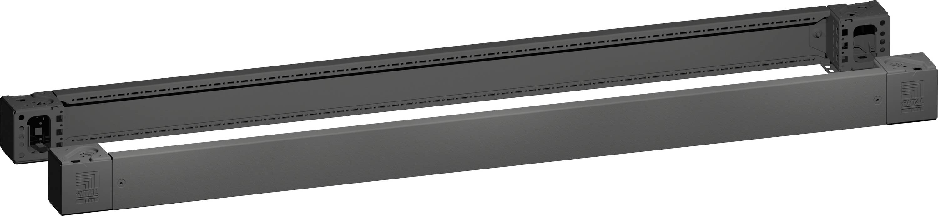 VX Sockel-Eckstück mit Sockel-Blende, vorne und hinten, H: 100 mm, für B: 1600 mm, Stahlblech Sockelvorder-/rückseite 8660008 Rittal Inhalt: 1 St