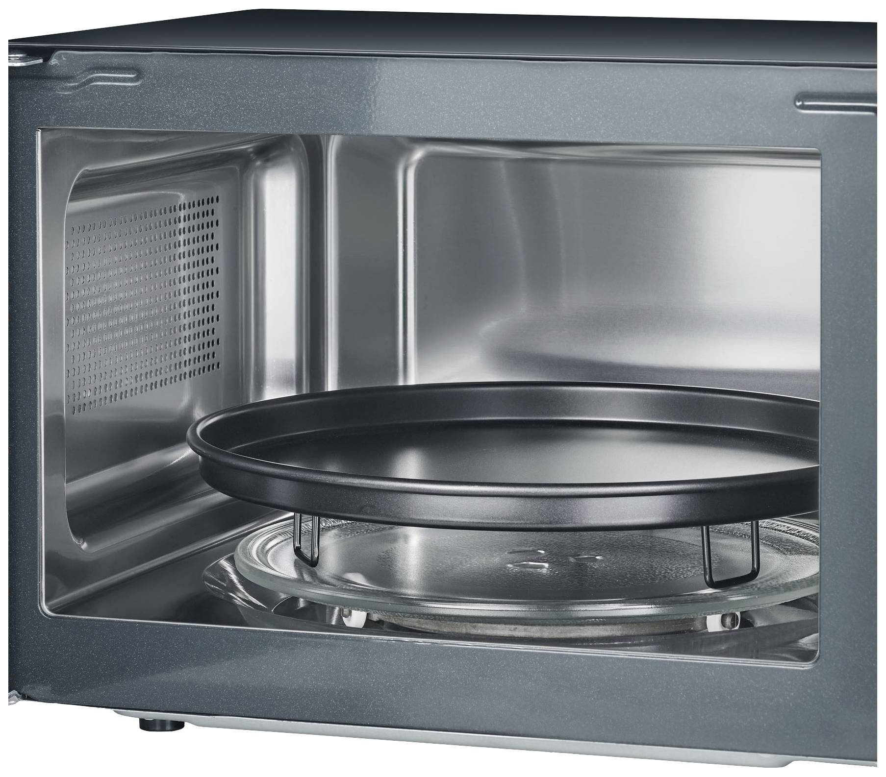 Severin 7752 Mikrowelle Schwarz 900W Grillfunktion, Heißluft-Funktion