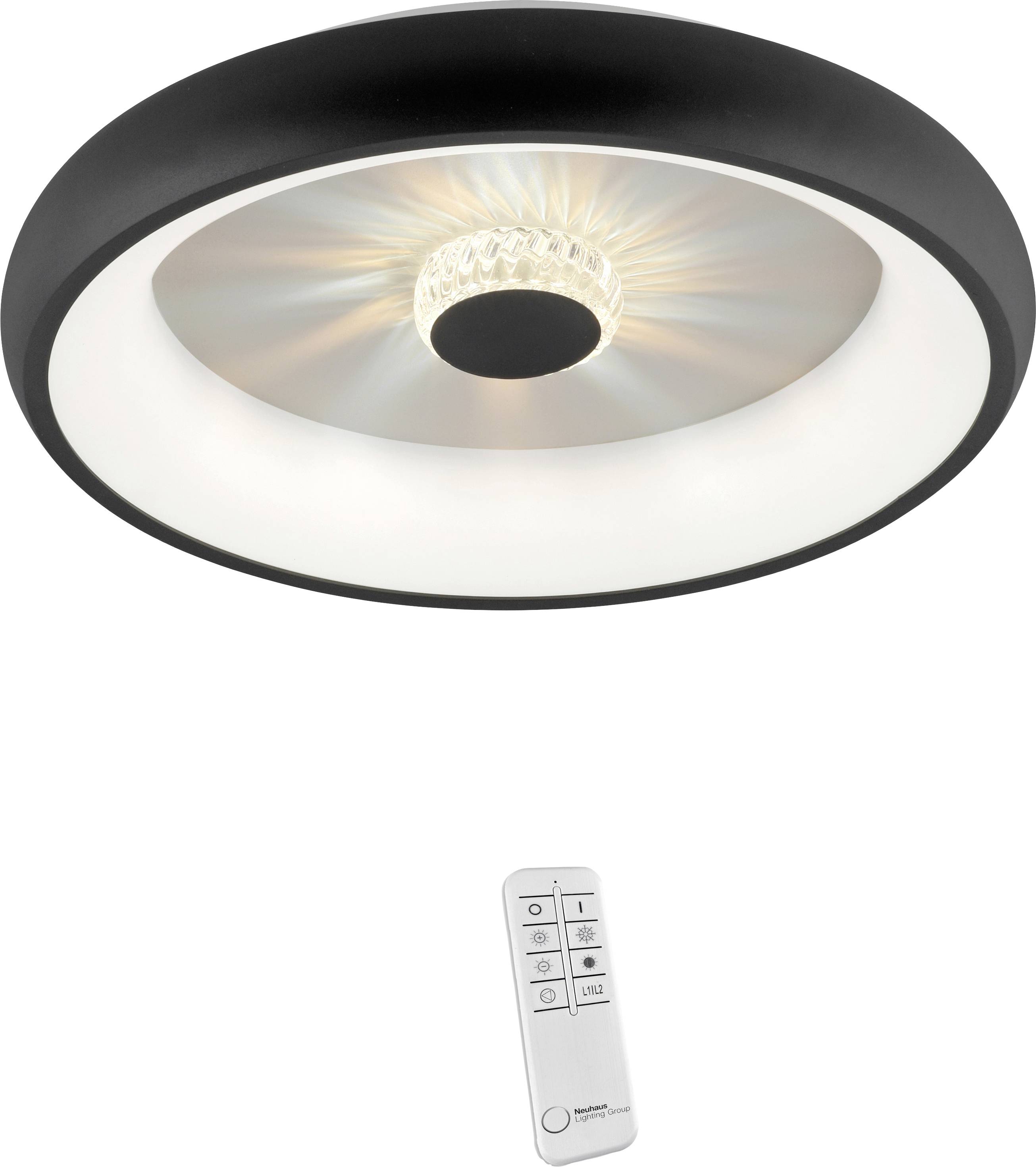 Just Light 14384-18 VERTIGO LED-Deckenleuchte LED 29W Schwarz