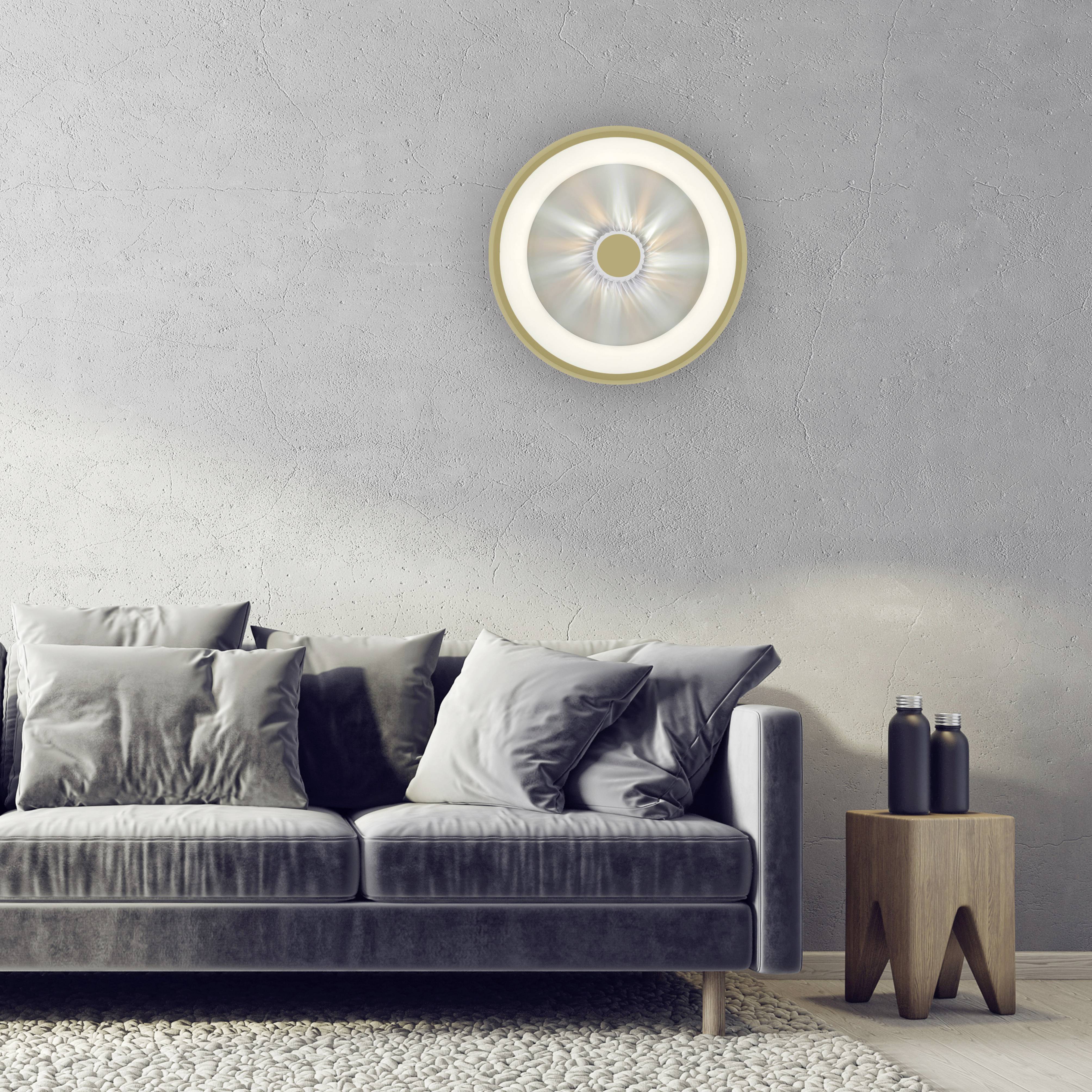 Just Light 14384-60 VERTIGO LED-Deckenleuchte LED 29W Messing