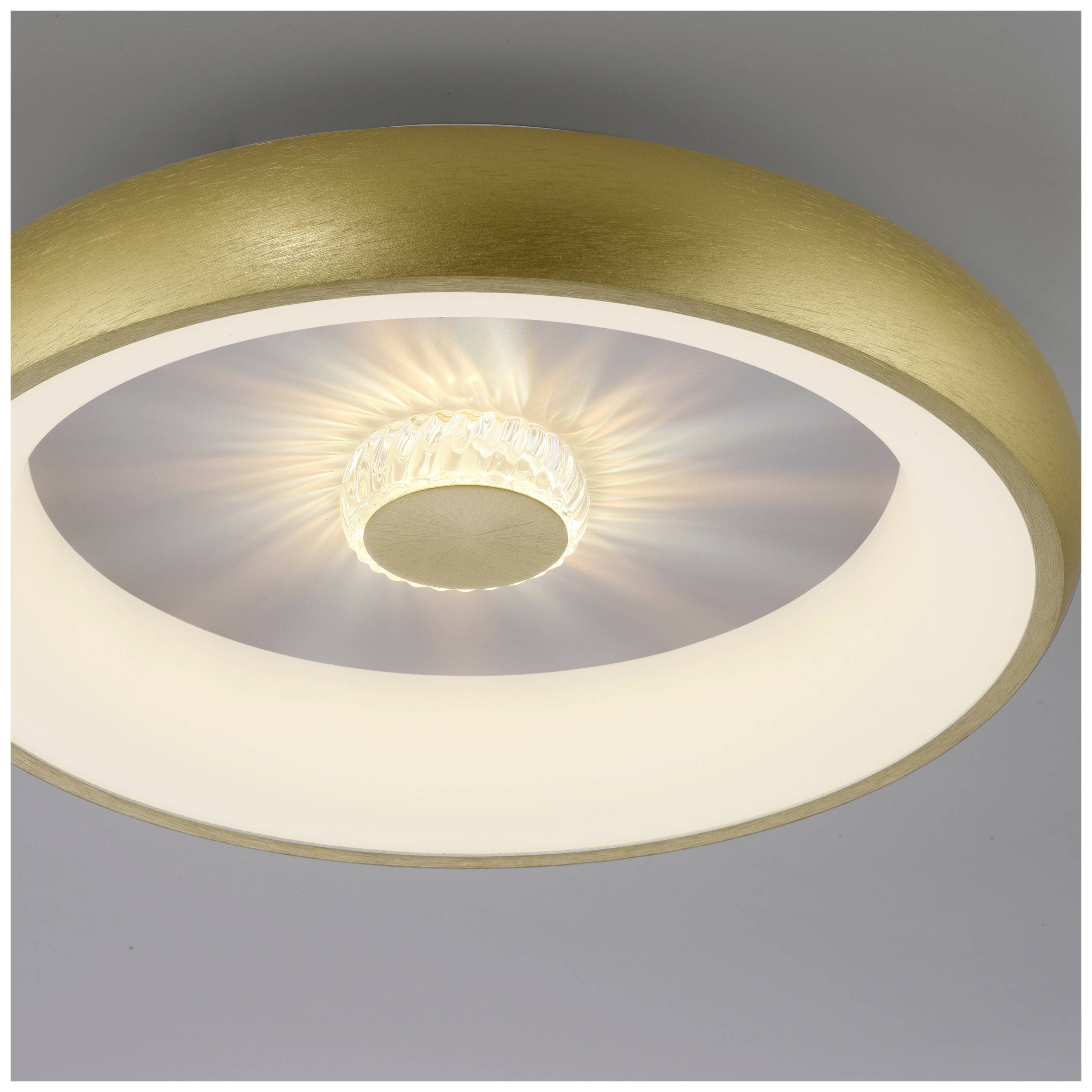 Just Light 14384-60 VERTIGO LED-Deckenleuchte LED 29W Messing