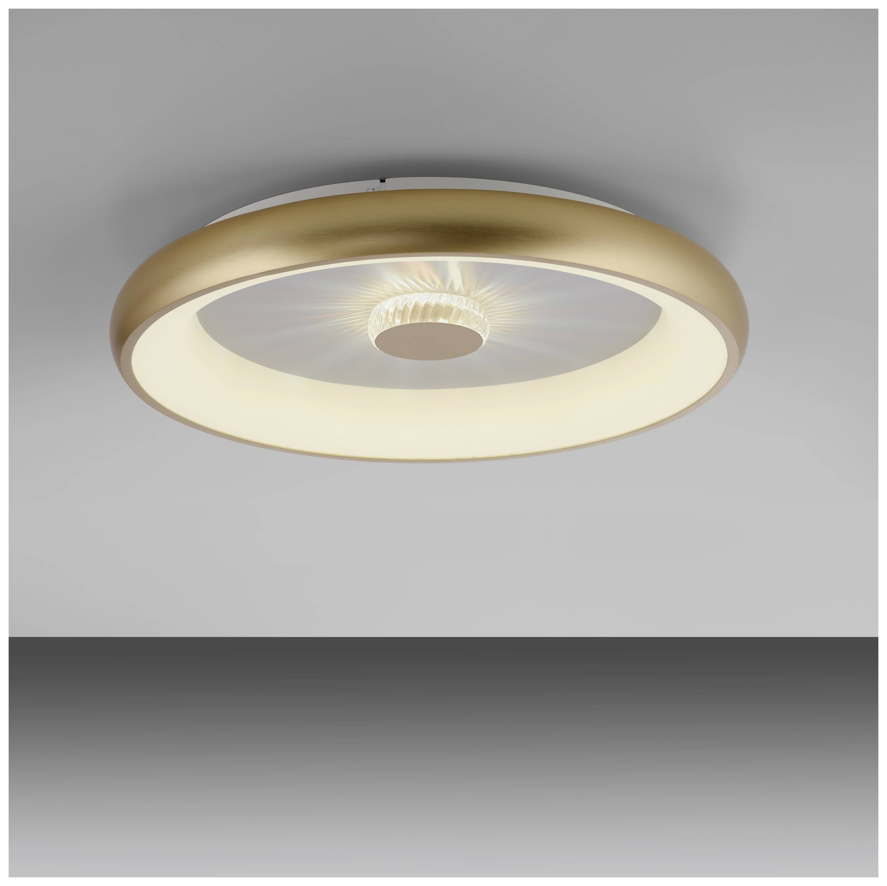 Just Light 14386-60 VERTIGO LED-Deckenleuchte LED 37W Messing