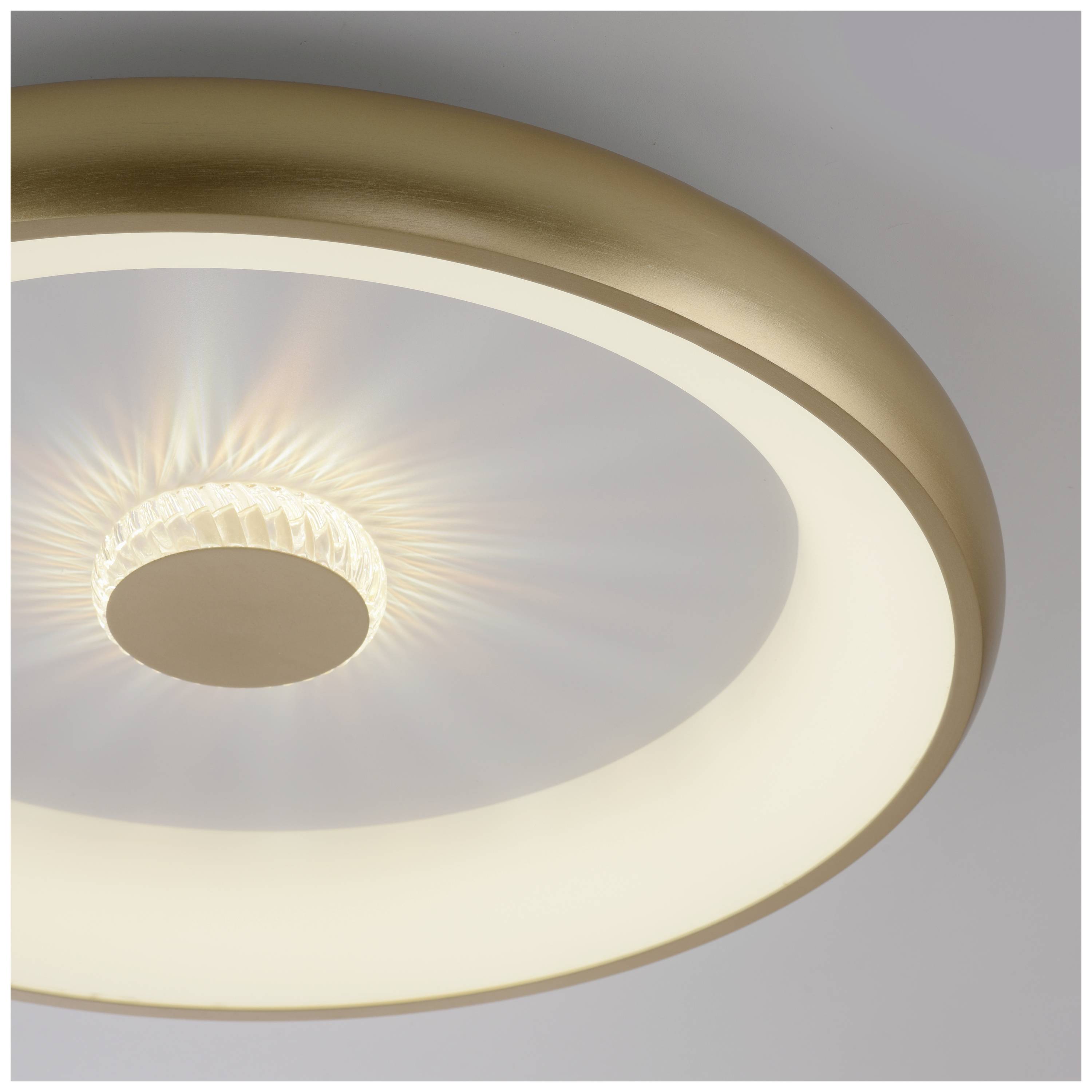 Just Light 14386-60 VERTIGO LED-Deckenleuchte LED 37W Messing