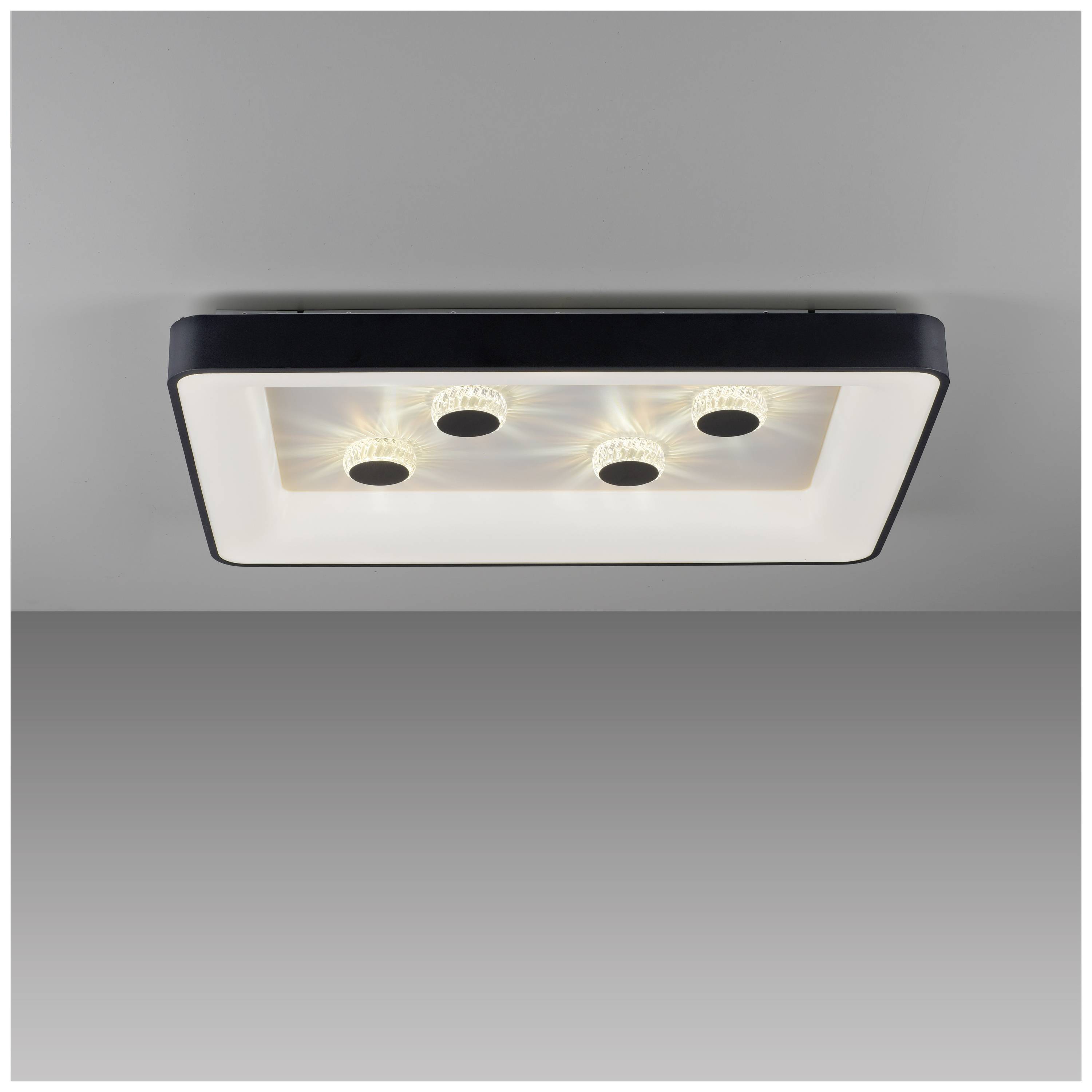 Just Light 14385-18 VERTIGO LED-Deckenleuchte LED 45W Schwarz