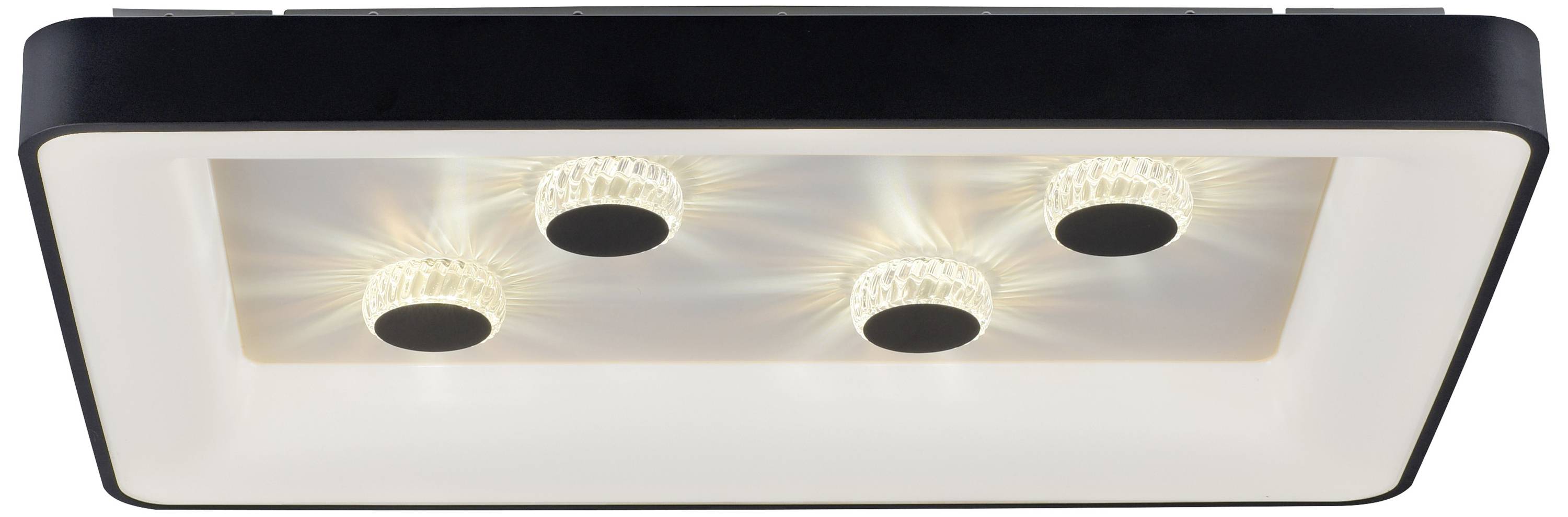 Just Light 14385-18 VERTIGO LED-Deckenleuchte LED 45W Schwarz