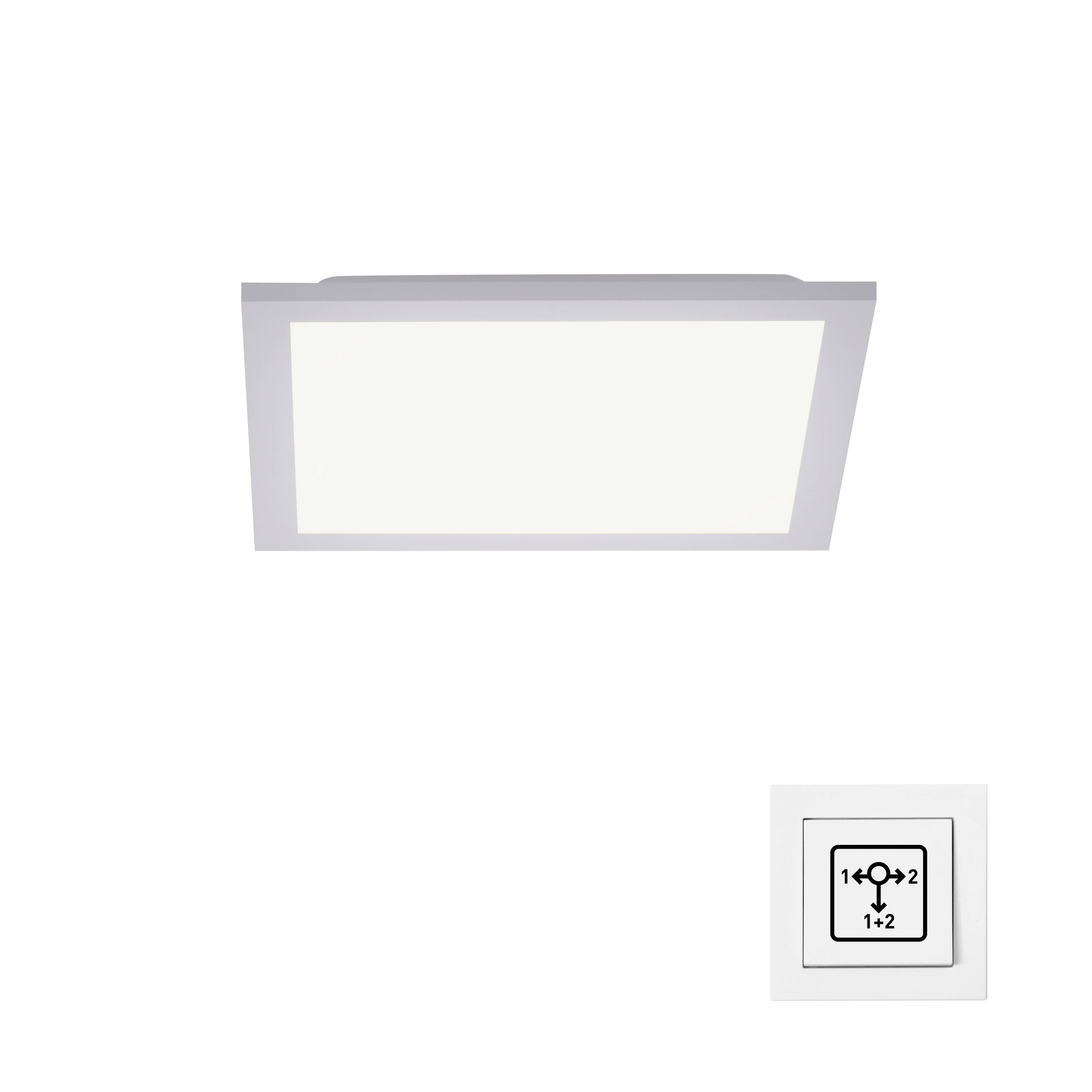 Just Light 12200-16 FLAT LED-Deckenleuchte LED 12 W, 5 W Weiß