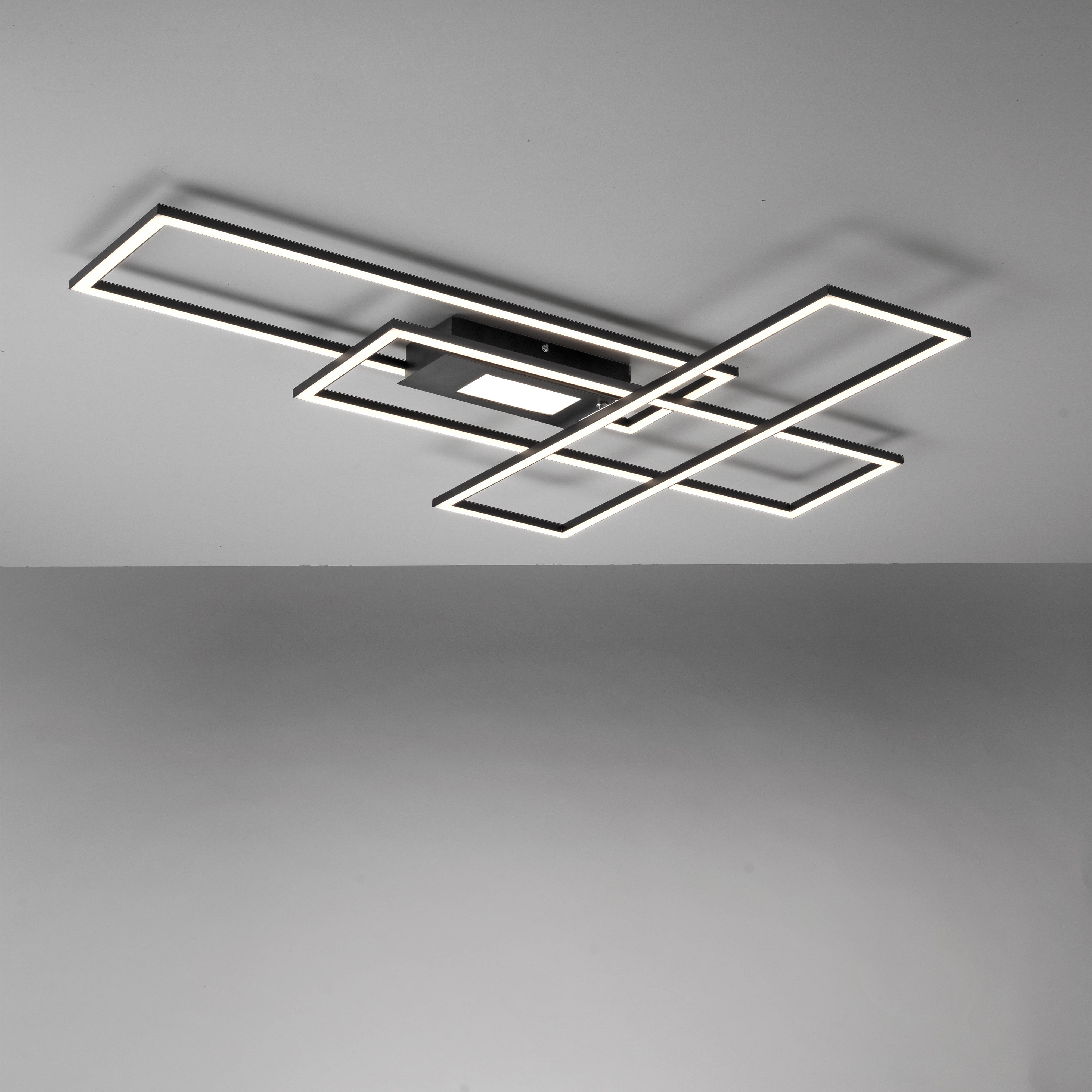 Just Light 14693-18 ASMIN LED-Deckenleuchte LED 45 W Schwarz