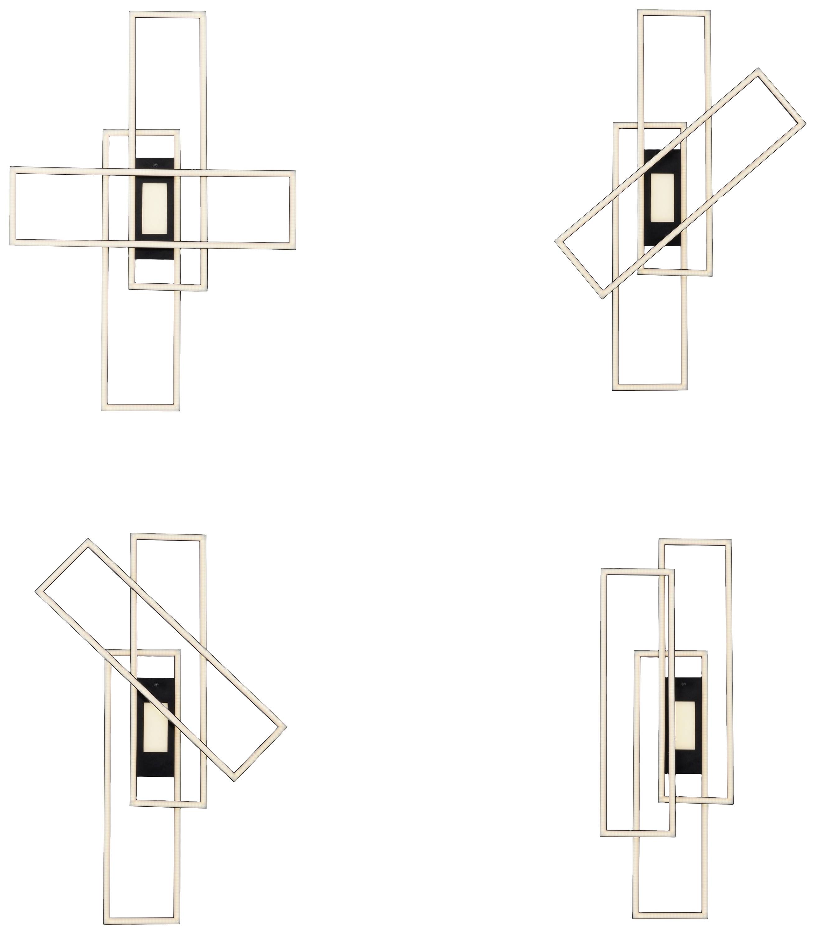 Just Light 14693-18 ASMIN LED-Deckenleuchte LED 45 W Schwarz