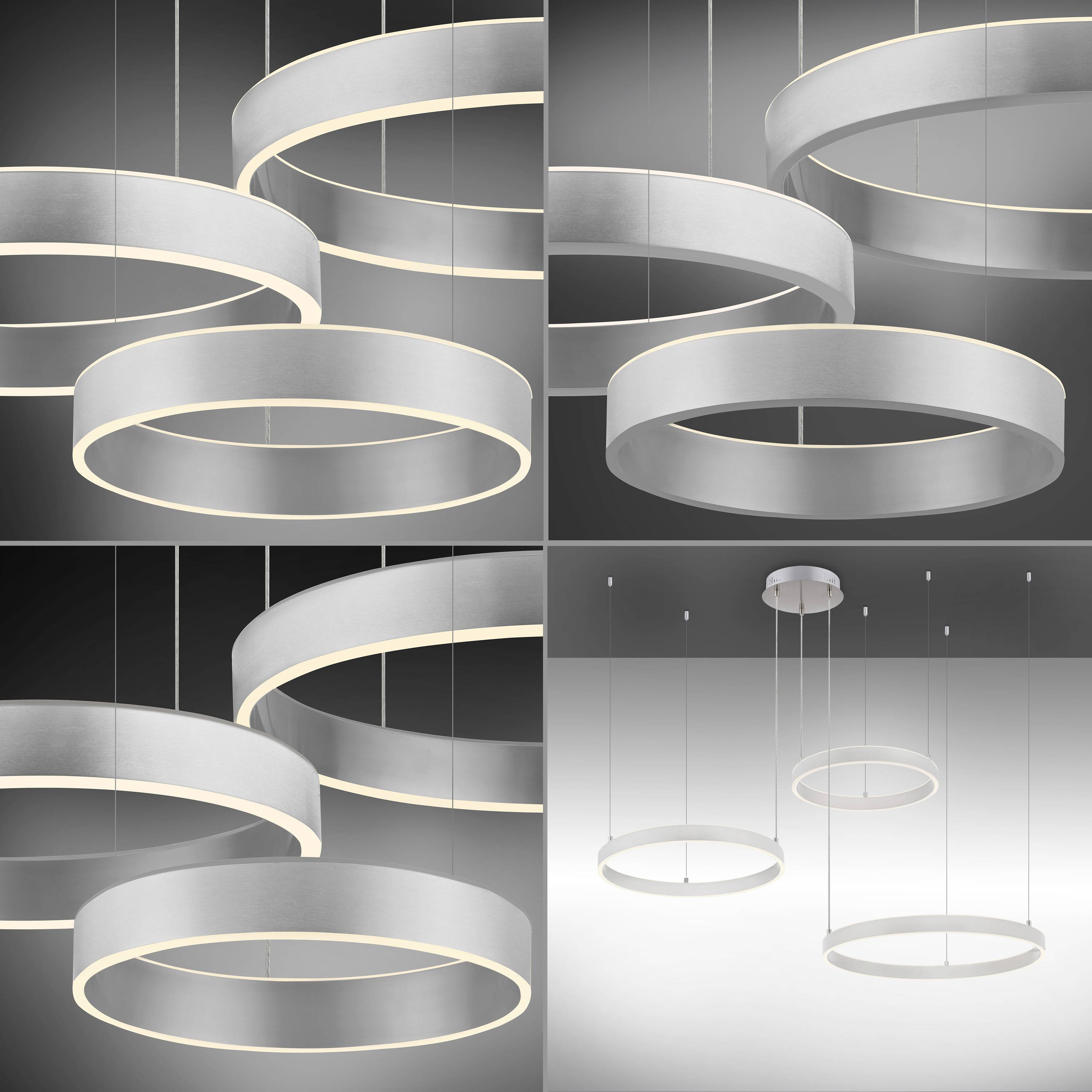 Just Light LILLUTI 15156-55 LED-Pendelleuchte LED 52W Stahl