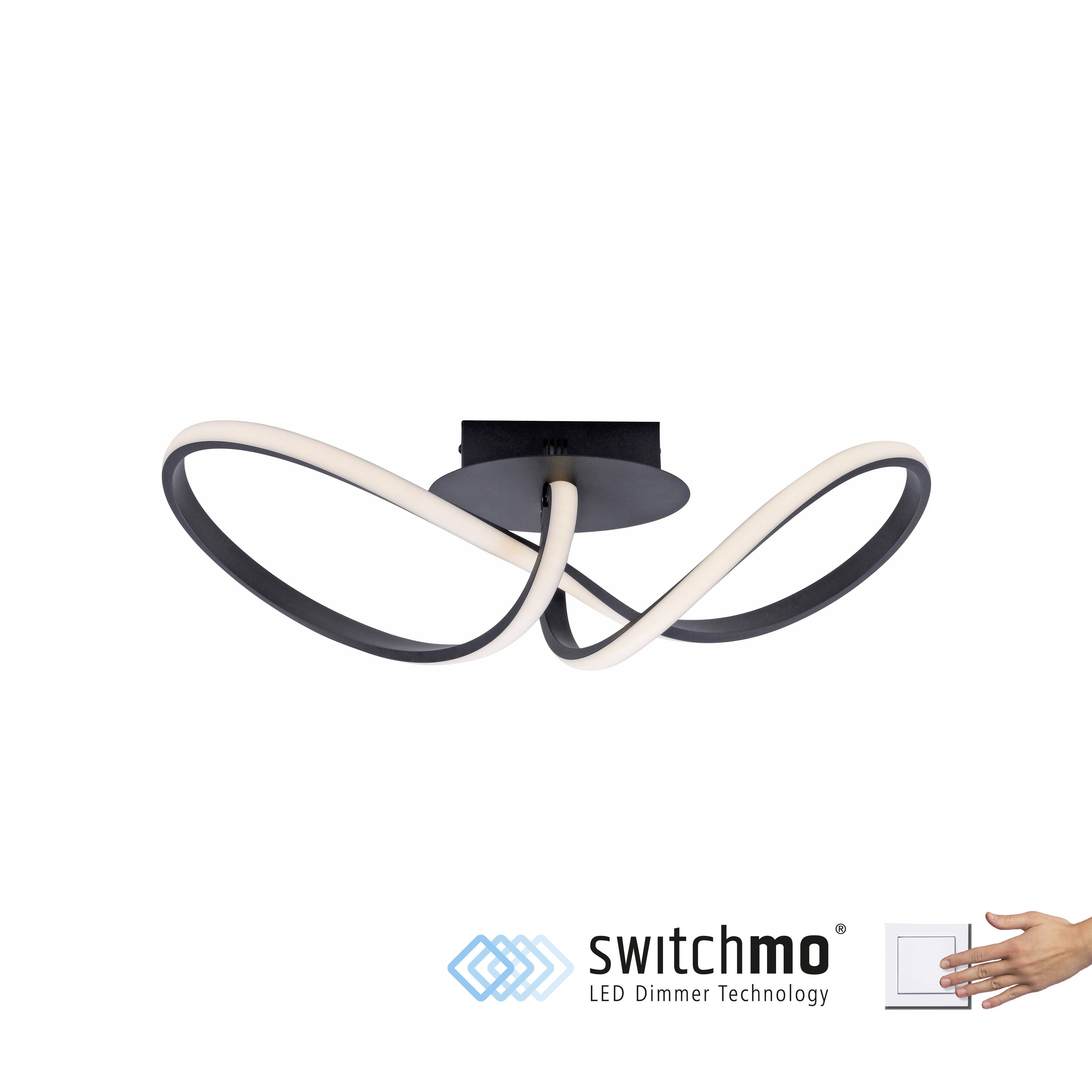 Just Light 15403-18 MARIA LED-Deckenleuchte LED 15.5W Schwarz