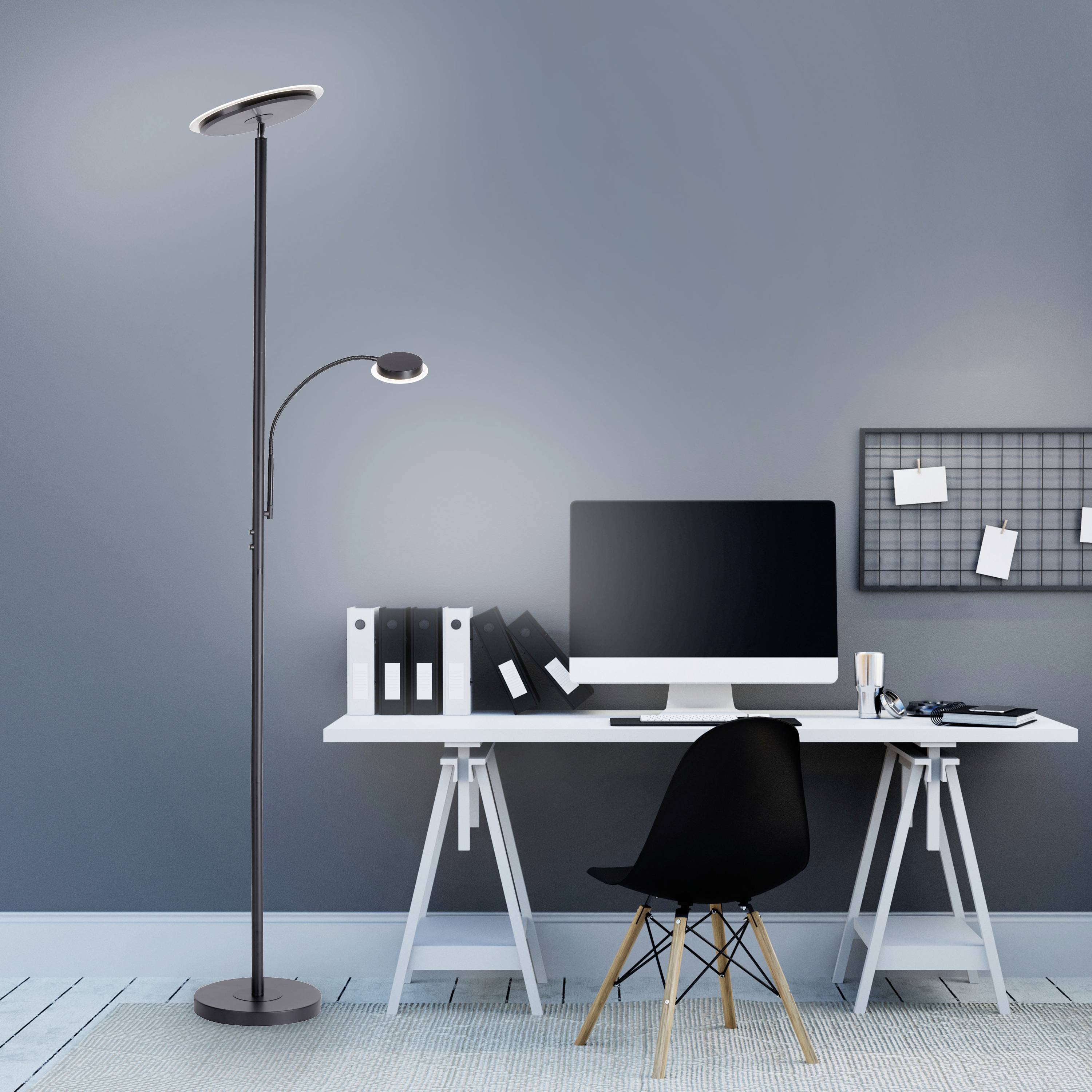 Just Light HANS 11709-18 LED-Standleuchte LED 21.5 W, 4W Schwarz