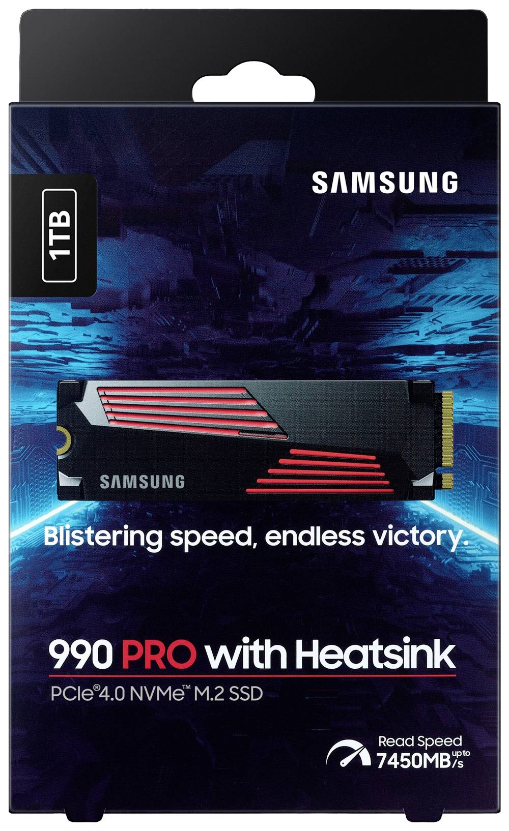 Samsung 990 PRO 1TB Interne M.2 PCIe NVMe SSD 2280 PCIe NVMe 4.0 x4 Retail MZ-V9P1T0CW