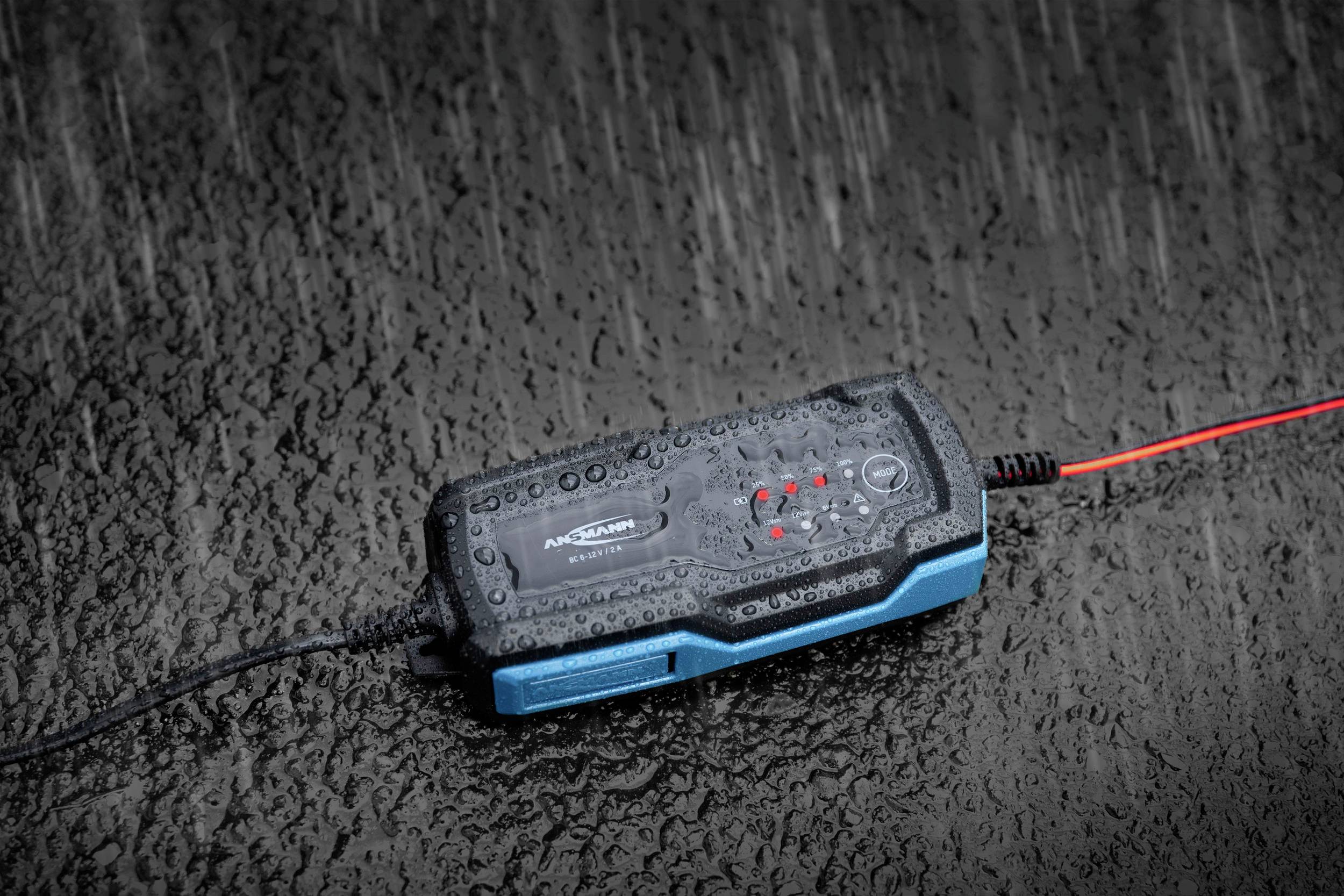 Ansmann BC 6-12V / 2A 1001-0143 Kfz-Ladegerät, Werkstattladegerät, Batterieüberwachung 6 V, 12V 2A