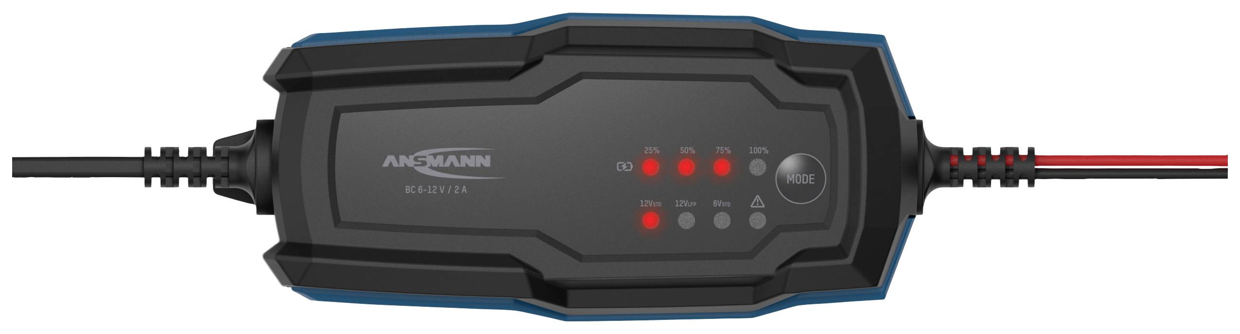 Ansmann BC 6-12V / 2A 1001-0143 Kfz-Ladegerät, Werkstattladegerät, Batterieüberwachung 6 V, 12V 2A