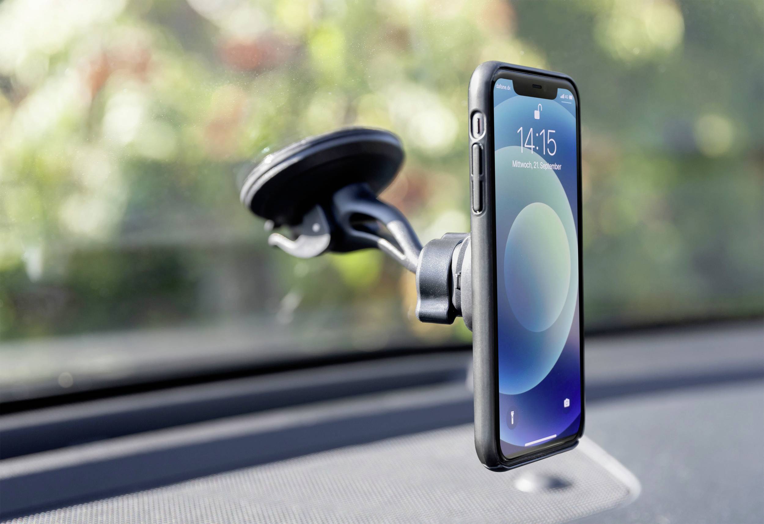 Ansmann Smart Scheibe Saugnapf, Lüftungsgitter Handy-Kfz-Halterung Magnetbefestigung 2 - 12 mm