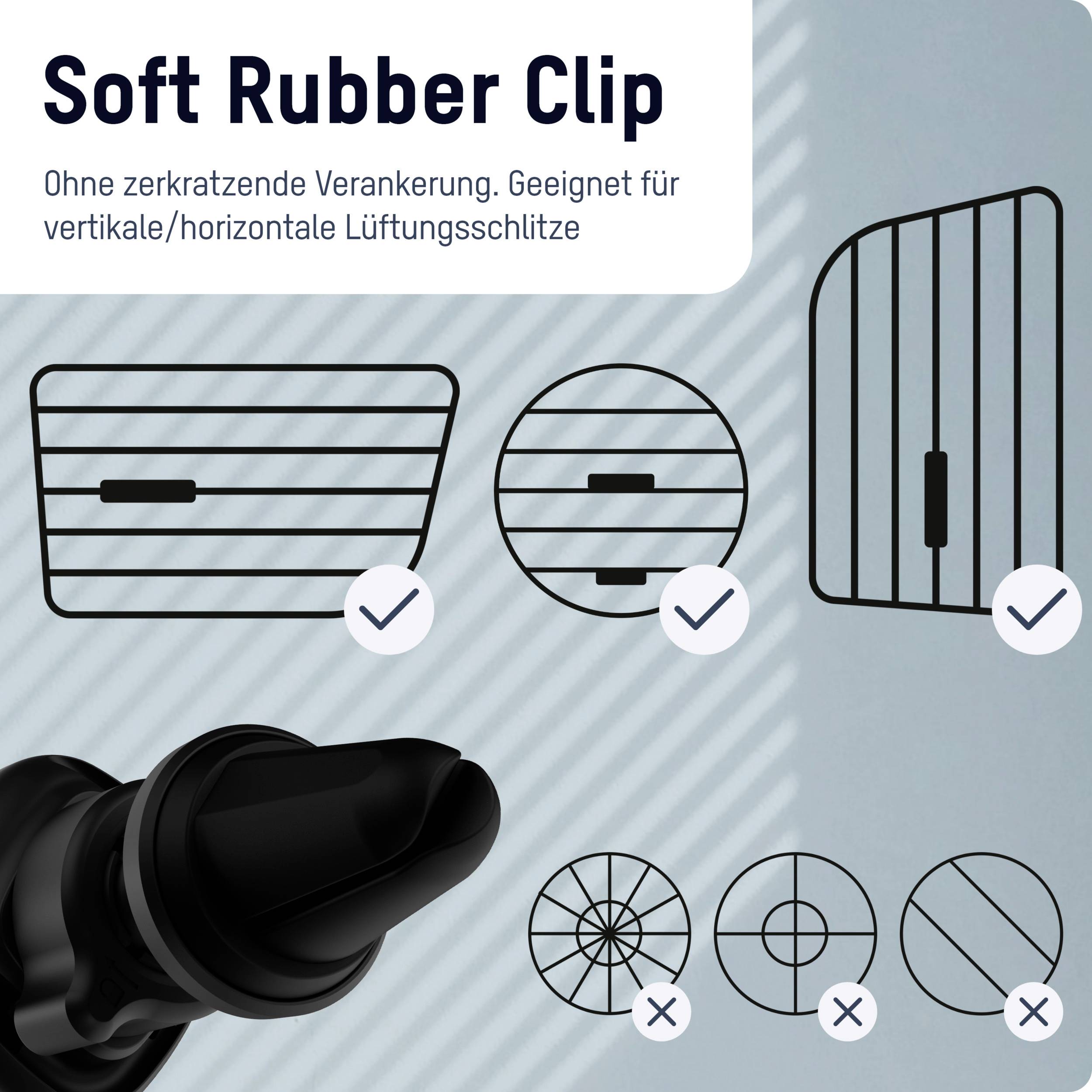 Ansmann Smart Lüftung Lüftungsgitter Handy-Kfz-Halterung Magnetbefestigung 2 - 12 mm
