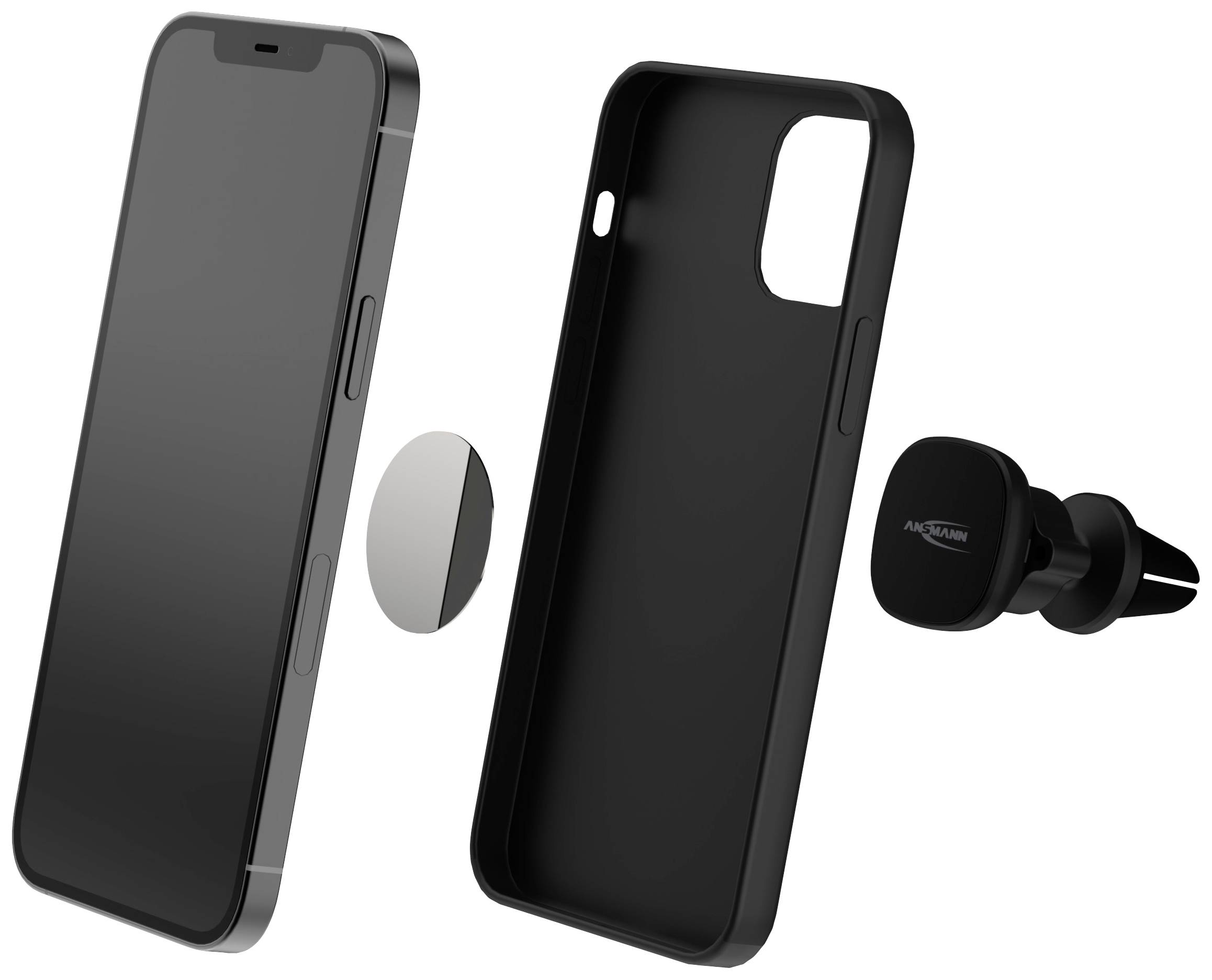 Ansmann Smart Lüftung Lüftungsgitter Handy-Kfz-Halterung Magnetbefestigung 2 - 12 mm