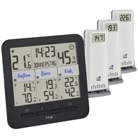 TFA Dostmann KLIMA@HOME 2 Funk-Thermo-/Hygrometer Schwarz 30.3075.01 TFA Dostmann KLIMA@HOME 2 Funk-Thermo-/Hygrometer Schwarz 30.3075.01