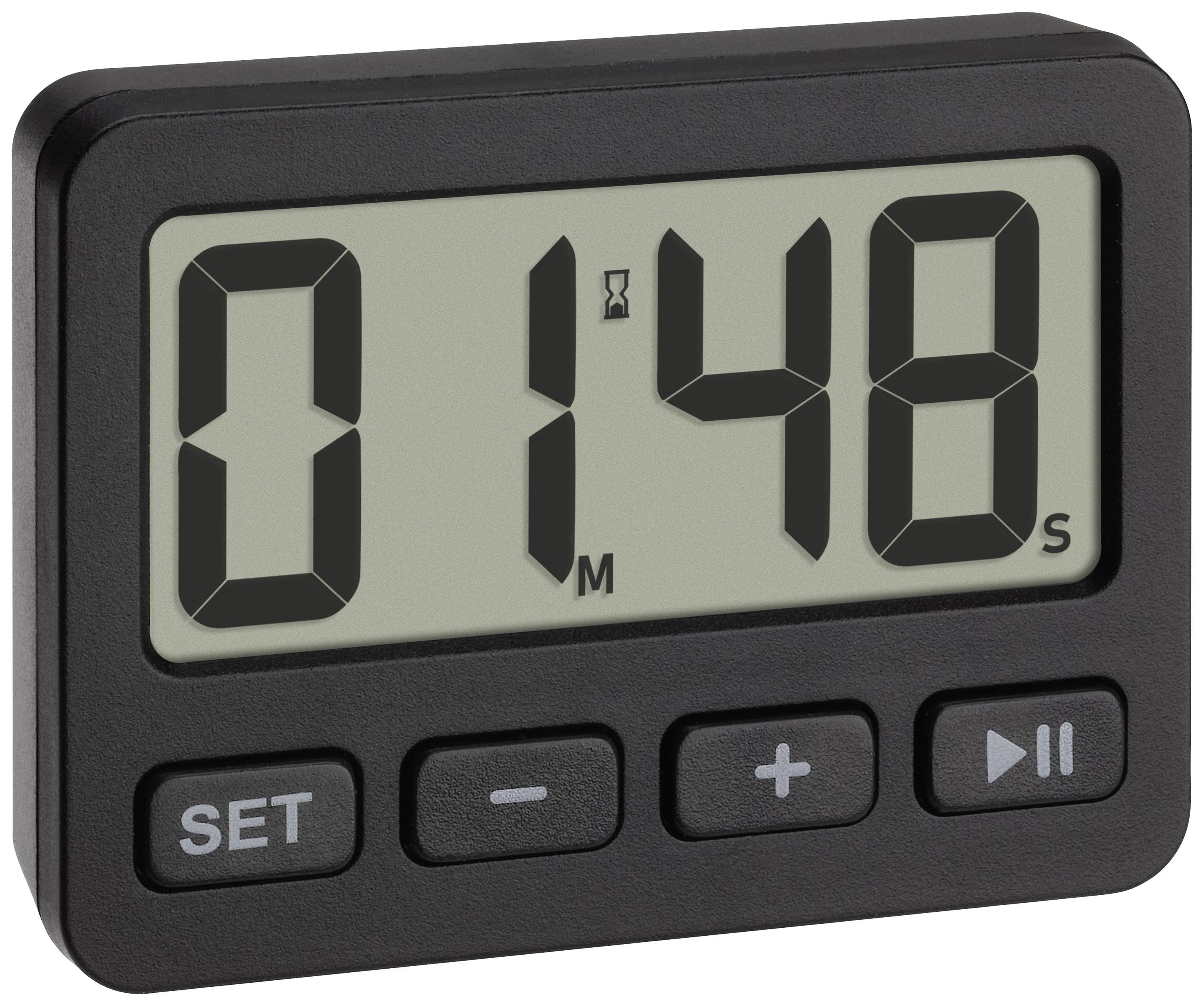 TFA Dostmann 60.2036.01 Quarz Wecker Schwarz Alarmzeiten 1 1 Timerzeit