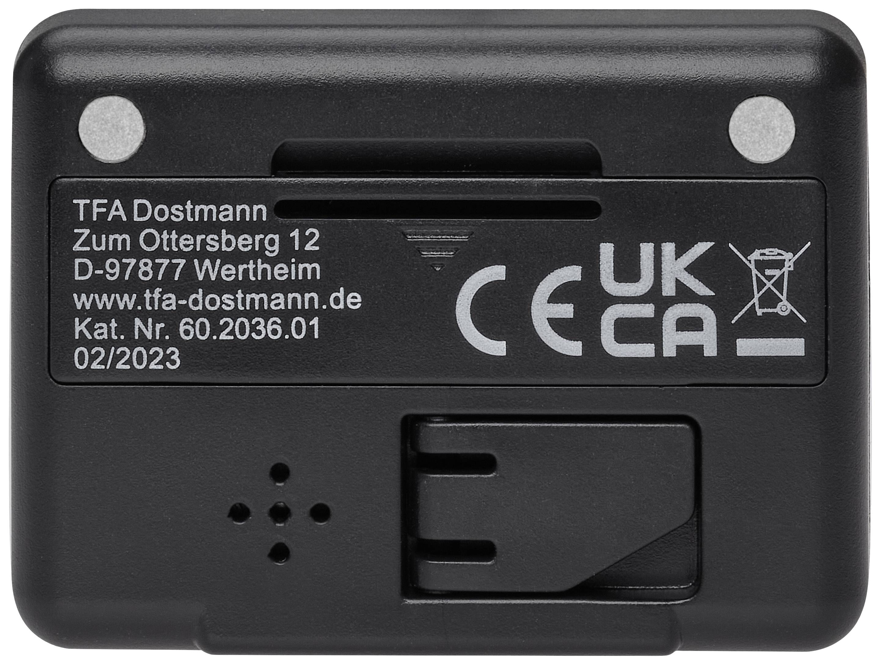 TFA Dostmann 60.2036.01 Quarz Wecker Schwarz Alarmzeiten 1 1 Timerzeit