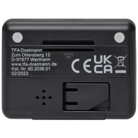 TFA Dostmann 60.2036.01 Quarz Wecker Schwarz Alarmzeiten 1 1 Timerzeit TFA Dostmann 60.2036.01 Quarz Wecker Schwarz Alarmzeiten 1 1 Timerzeit