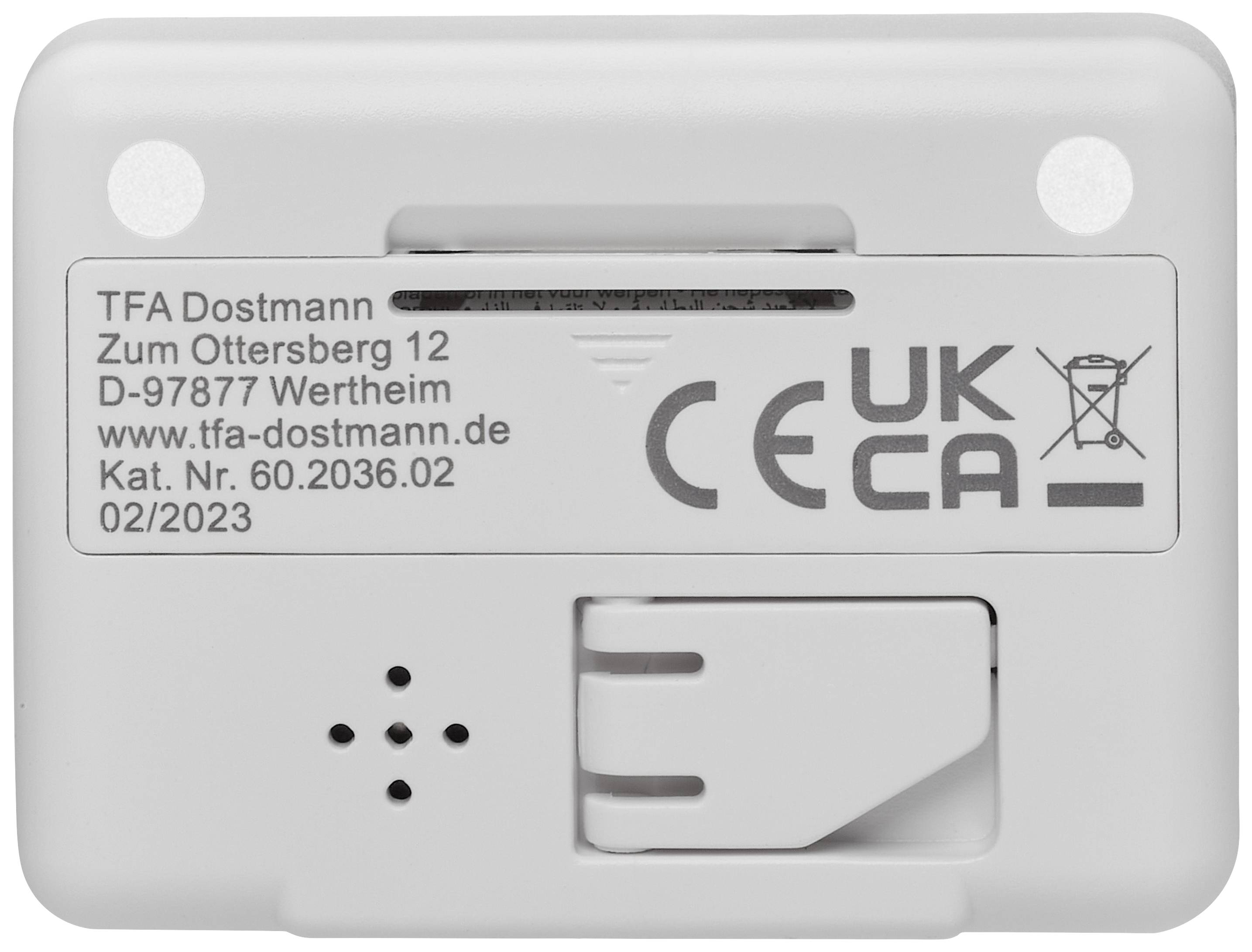 TFA Dostmann 60.2036.02 Quarz Wecker Weiß Alarmzeiten 1 1 Timerzeit