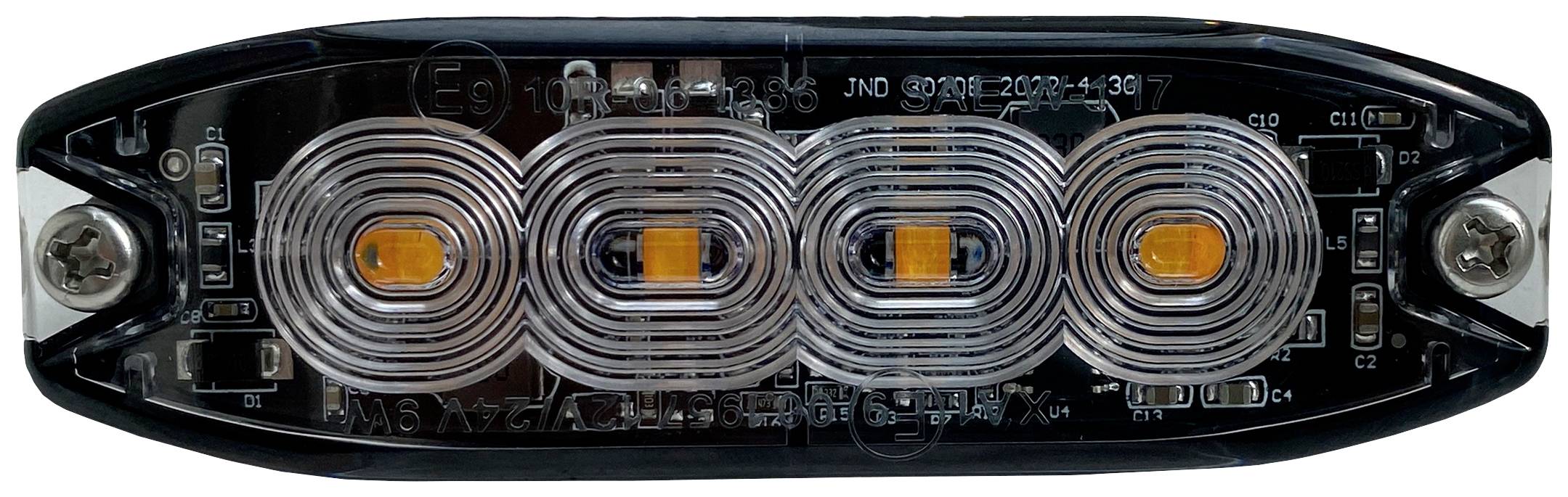 Berger & Schröter Frontblitzer / Straßenräumer LED Front- Heckblitzer orange E9 10R-06 1386, SAE W