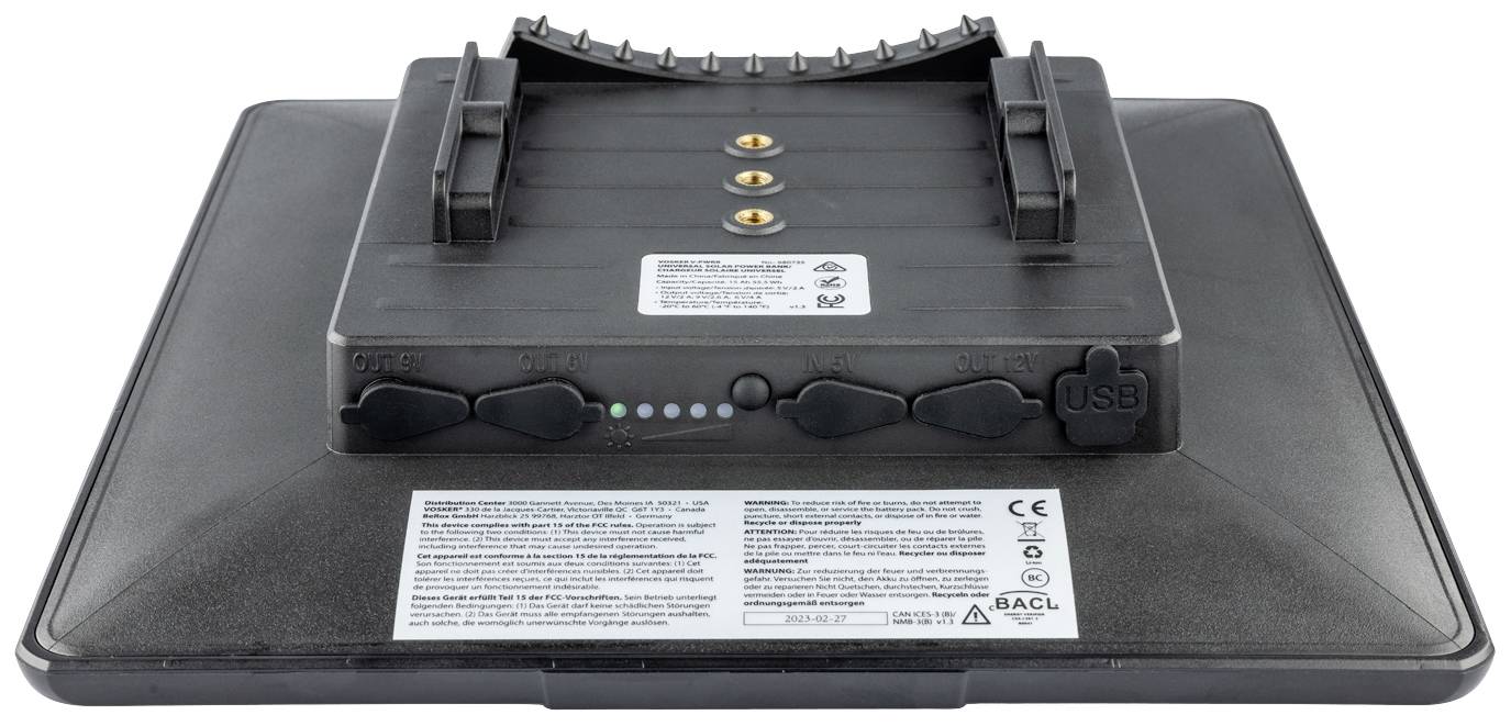 Vosker A-130002 V300 LTE, SIM Lock + Solar Powerbank () Überwachungskamera