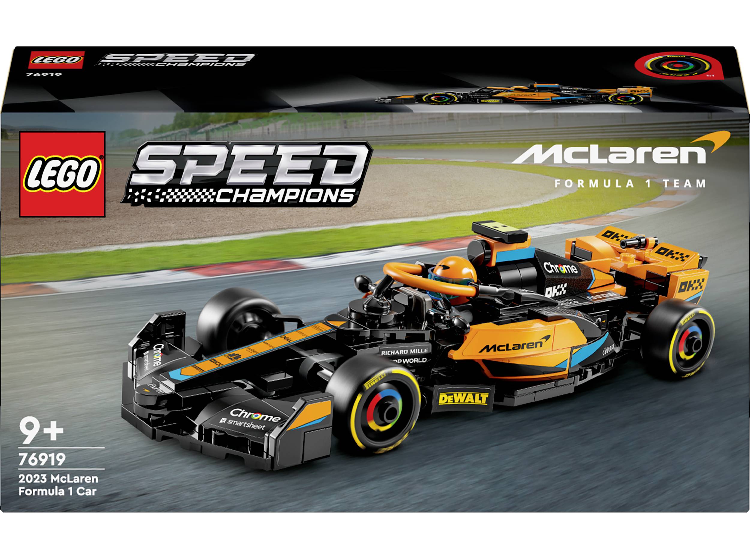 LEGO Speed Champions McLaren Formel 1 Rennwagen 2023, Spielzeug für Kinder ab 9 Jahren,Geschenkidee