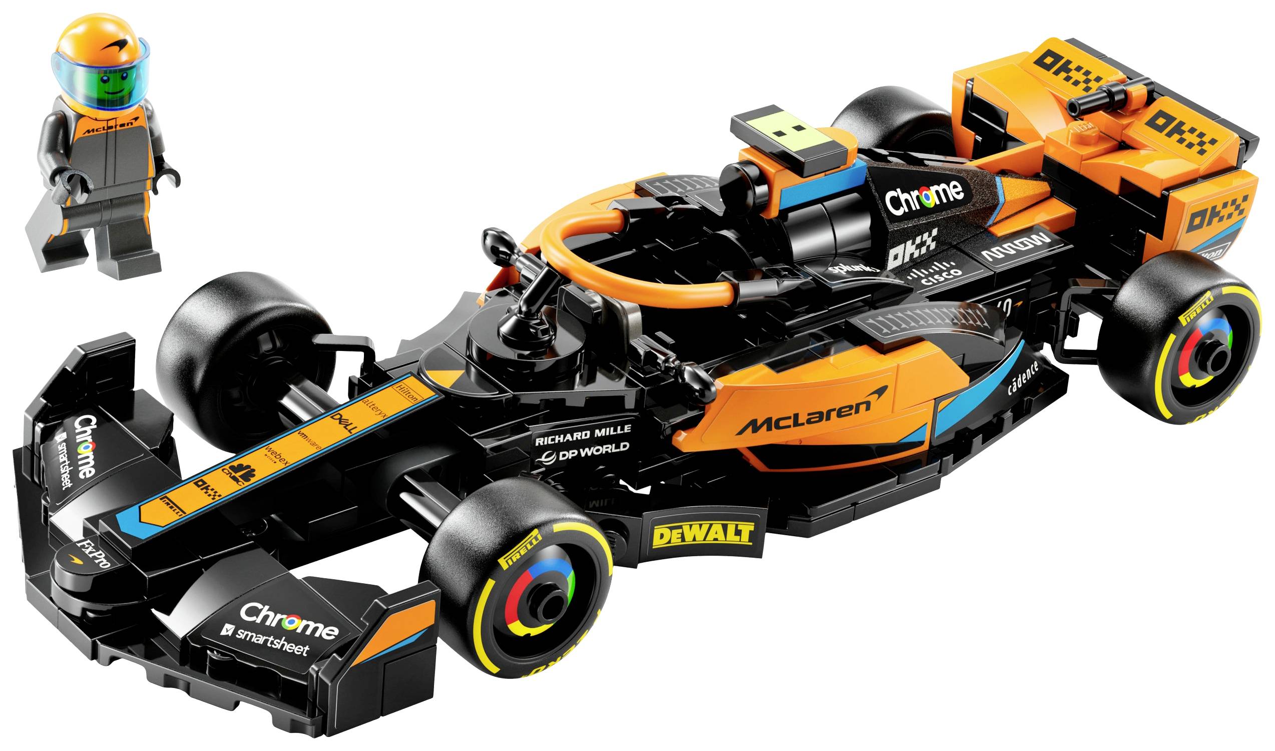 LEGO Speed Champions McLaren Formel 1 Rennwagen 2023, Spielzeug für Kinder ab 9 Jahren,Geschenkidee