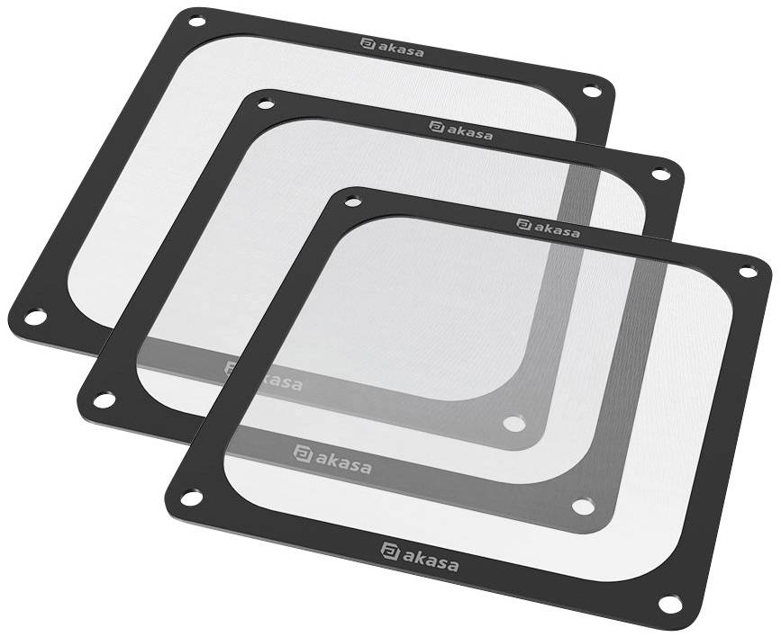 Akasa GRM14-M01-BKT3 PC-Lüftergitter mit Filter 140 x 140 mm 3 St.