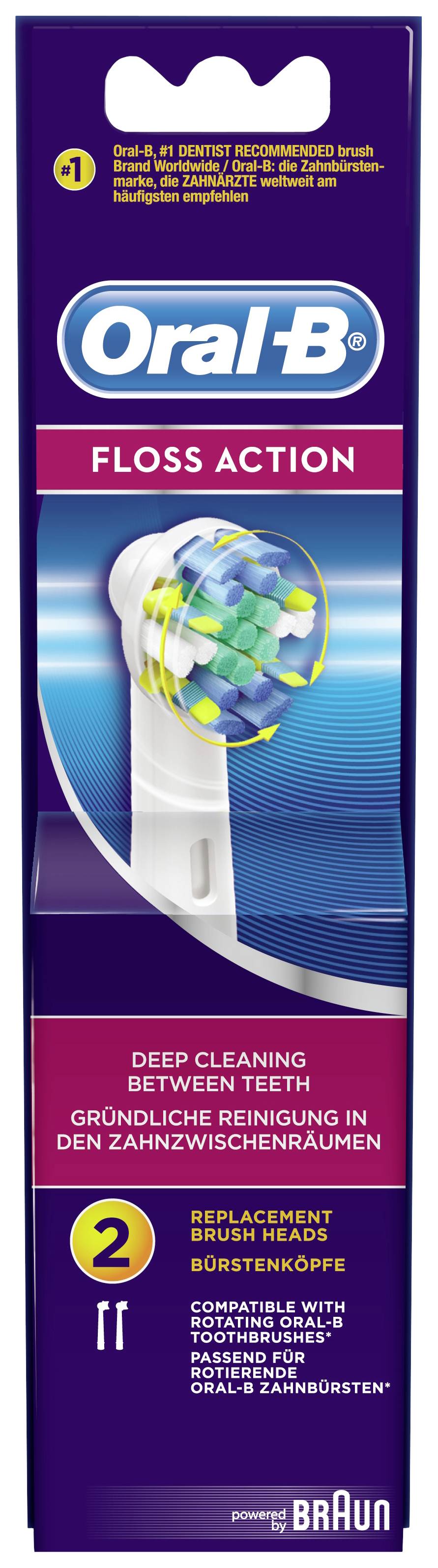 Oral-B EB25-2 Aufsteckbürsten für elektrische Zahnbürste 2 St. Weiß