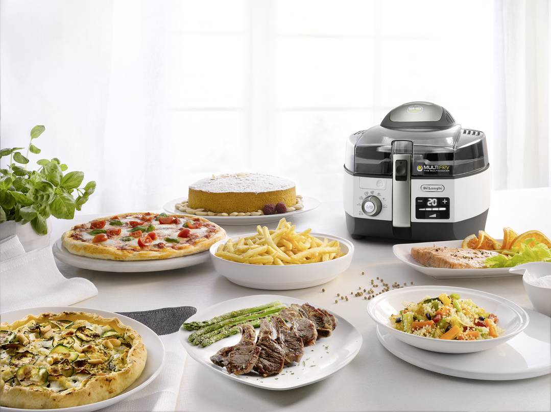 DeLonghi DL FH1396/1 Heißluft-Fritteuse 1.7 kg 1400 W Antihaftbeschichtung, Heißluft-Funktion, mit Display, Grillfunktion