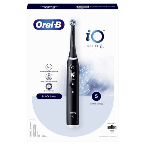 Oral-B iO Series 6 4210201409113 Elektrische Zahnbürste Rotierend/Pulsierend Schwarz