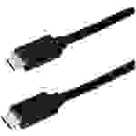 Roline green USB-C® Kabel USB 3.2 Gen2 (USB 3.1 Gen2) USB-C® Stecker 0.50m Schwarz Geschirmt, Halogenfrei, TPE-Mantel 11449070