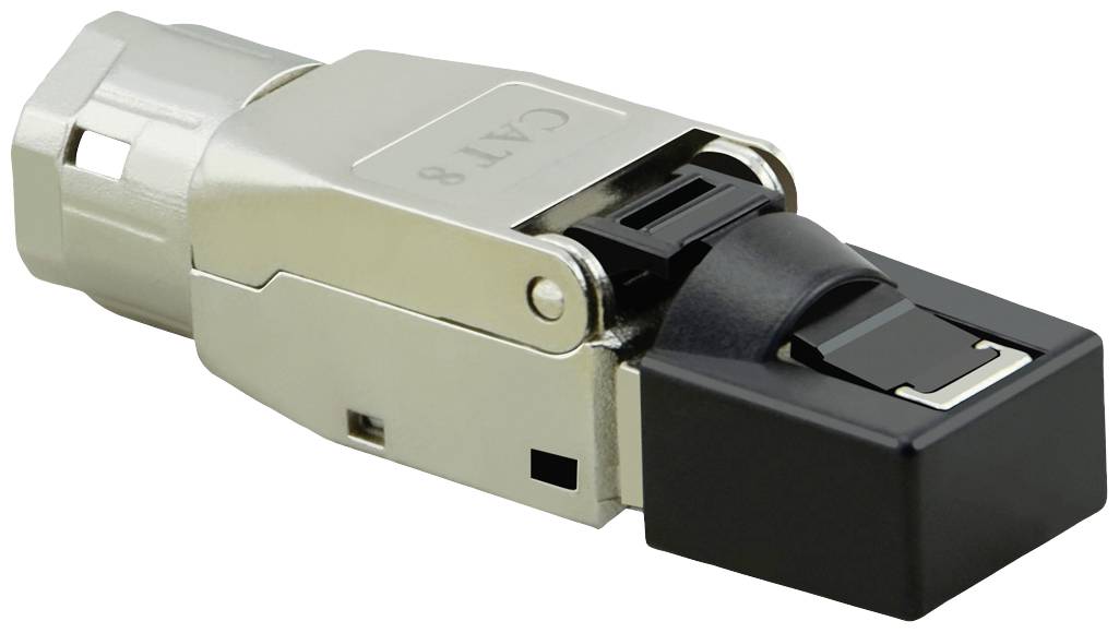 Value 21.99.1804 Feldkonfektionierbarer RJ-45-Stecker Kat.8 (Class I) 21.99.1804 Silber 1St.