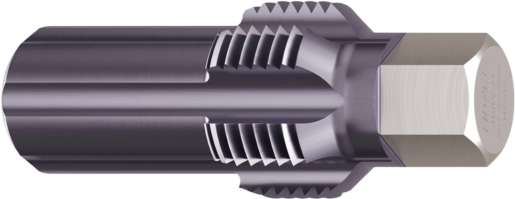 Metallschraube mit sechseckigem Kopf und zylindrischem Gewinde, geeignet für Befestigungen in industriellen Anwendungen.