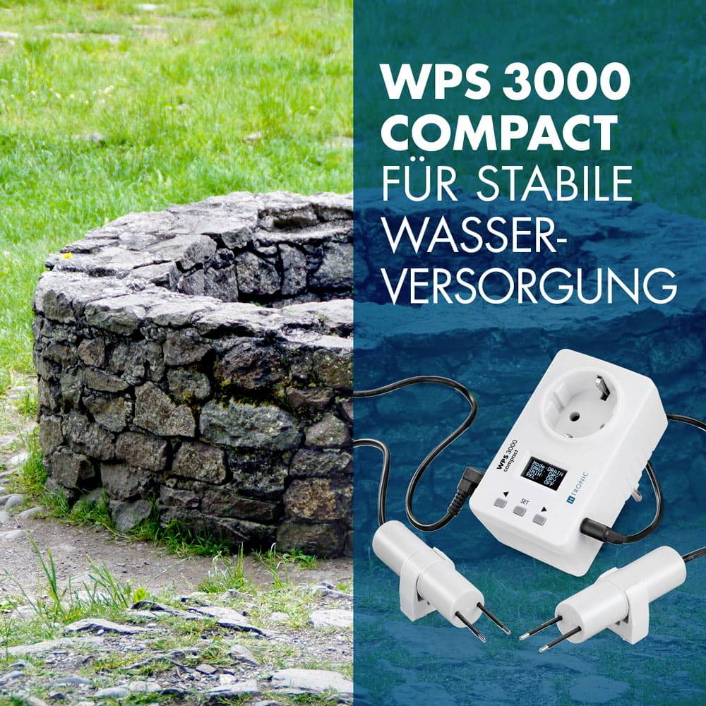 H-Tronic 1114760 Wasserpegelschalter WPS3000 compact Füllen, Leeren 10m