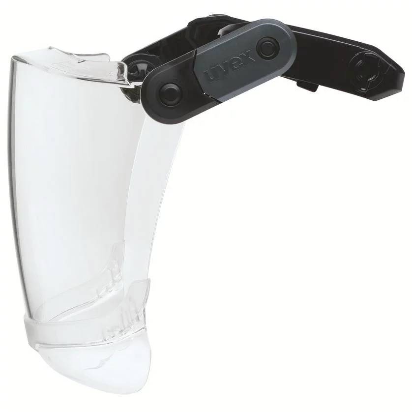 Uvex pronamic 9916001 Schutzvisier inkl. UV-Schutz, mit Antibeschlag-Schutz, mit Antikratz-Schutz Schwarz EN 166:2001, EN 170:2002