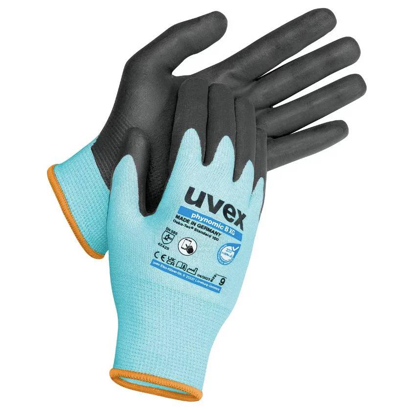 Uvex phynomic B XG 6004412 Schnittschutzhandschuh Größe (Handschuhe): 12 EN 21420:2020, EN 388:2016+A1:2018 ISO 21420:2020 1 Paar