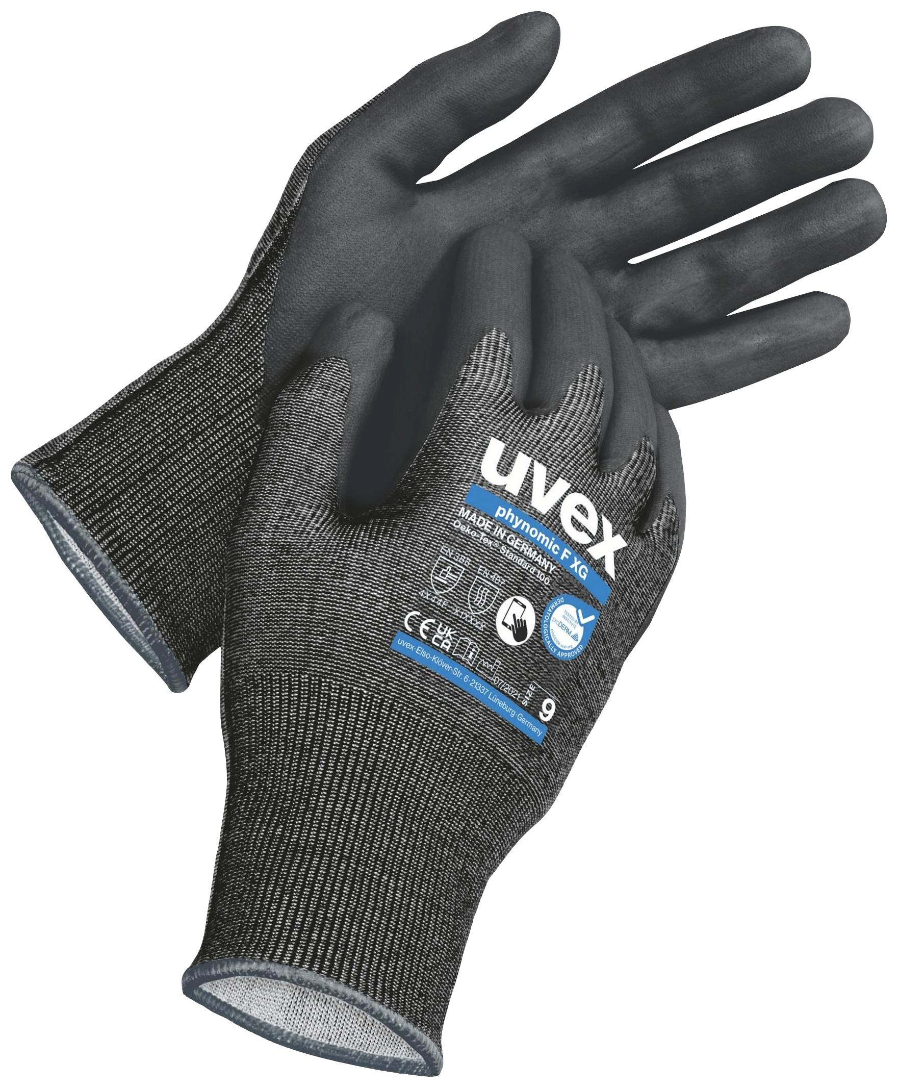 Uvex phynomic F XG 6009409 Schnittschutzhandschuh Größe (Handschuhe): 9 EN 388, EN 511 1 Paar