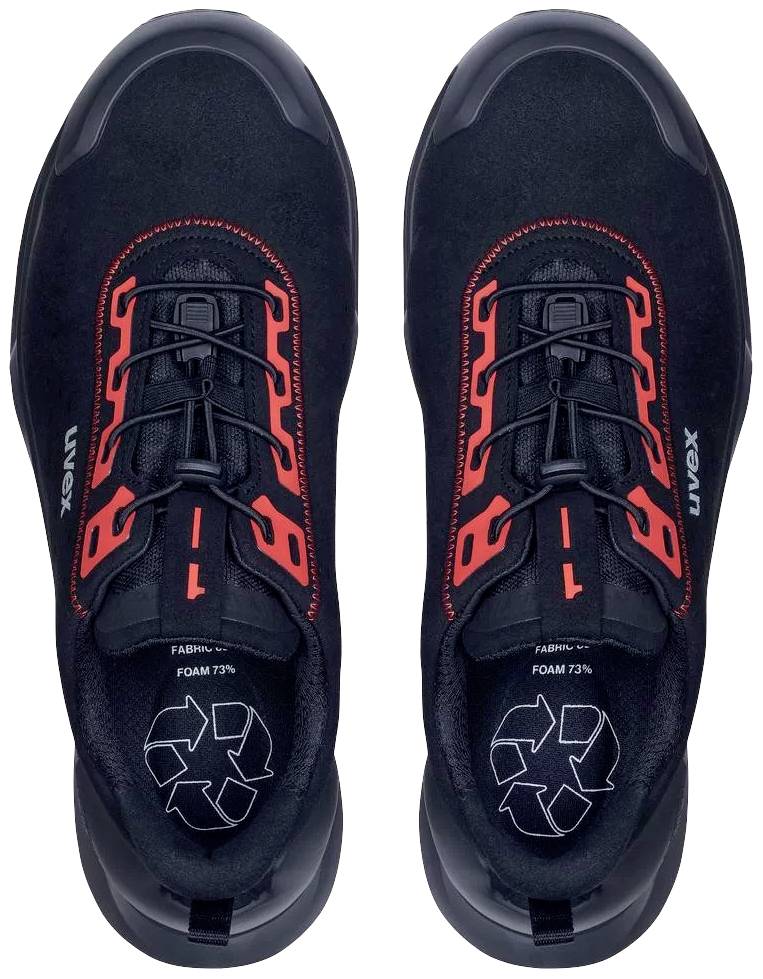 Uvex S3L PUR W11 6803242 Sicherheitshalbschuh S3L Schuhgröße (EU): 42 Schwarz, Rot 1 Paar