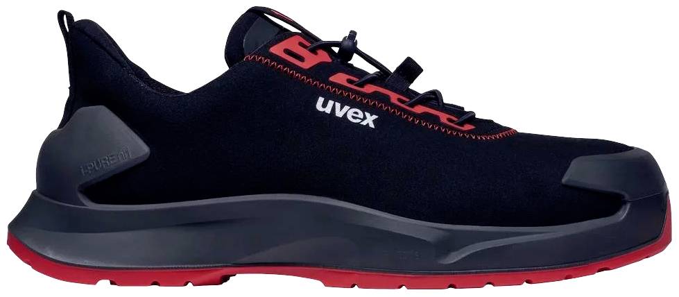 Uvex S3L PUR W11 6803244 Sicherheitshalbschuh S3L Schuhgröße (EU): 44 Schwarz, Rot 1 Paar