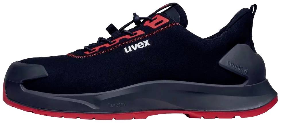 Uvex S3L PUR W11 6803245 Sicherheitshalbschuh S3L Schuhgröße (EU): 45 Schwarz, Rot 1 Paar