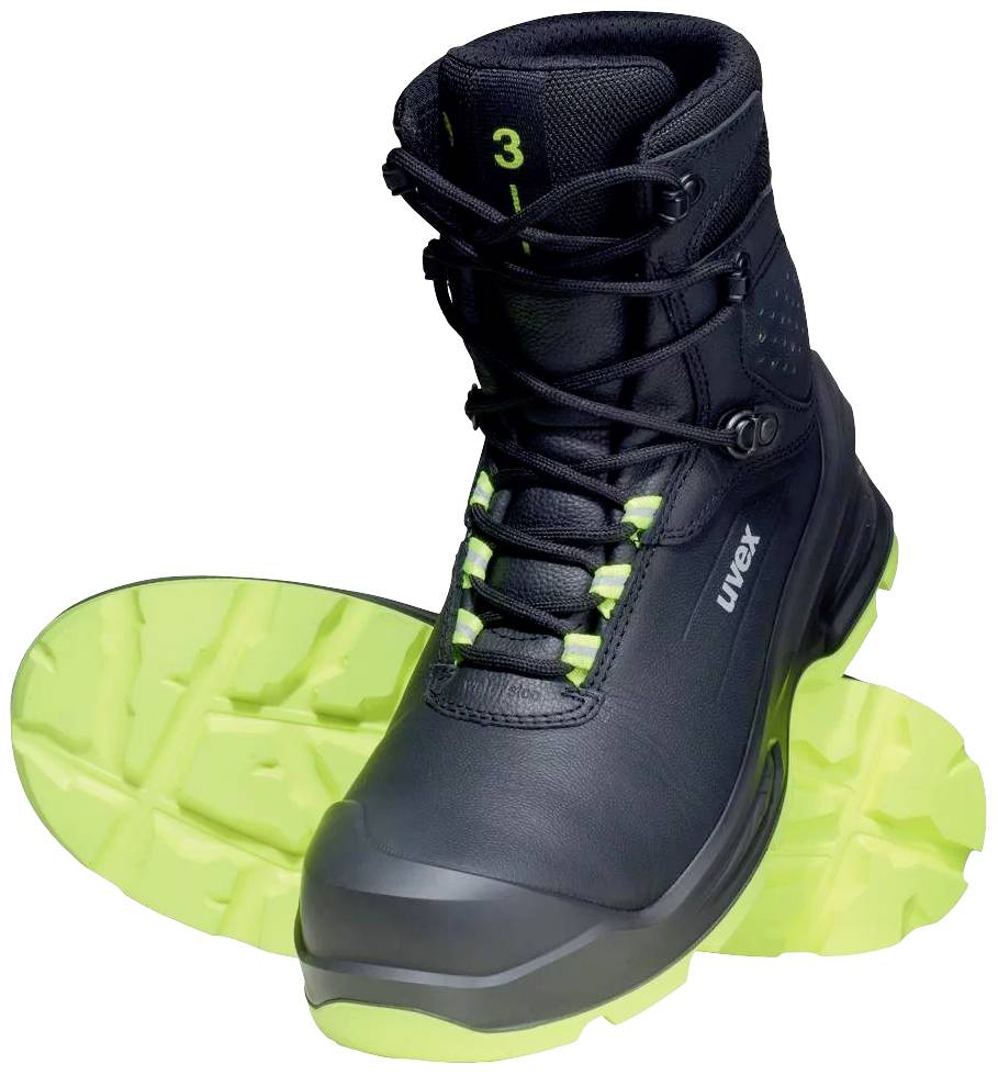 Uvex S3 PUR W11 6875243 Sicherheitsstiefel S3 Schuhgröße (EU): 43 Schwarz, Gelb 1 Paar