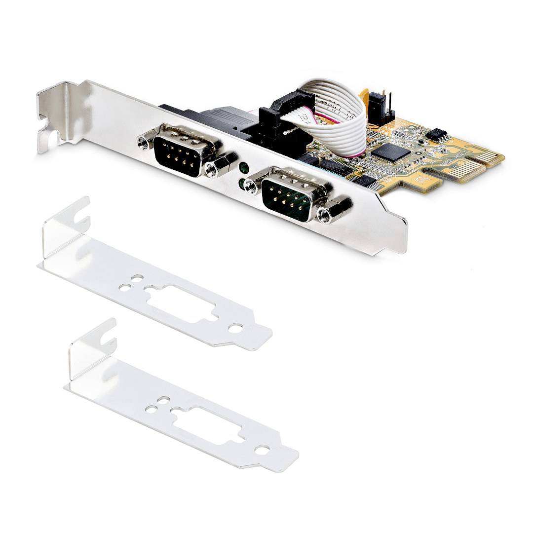 StarTech.com 2-Port PCI Express 2 Port Serielle Steckkarte RS232 PCIe x1