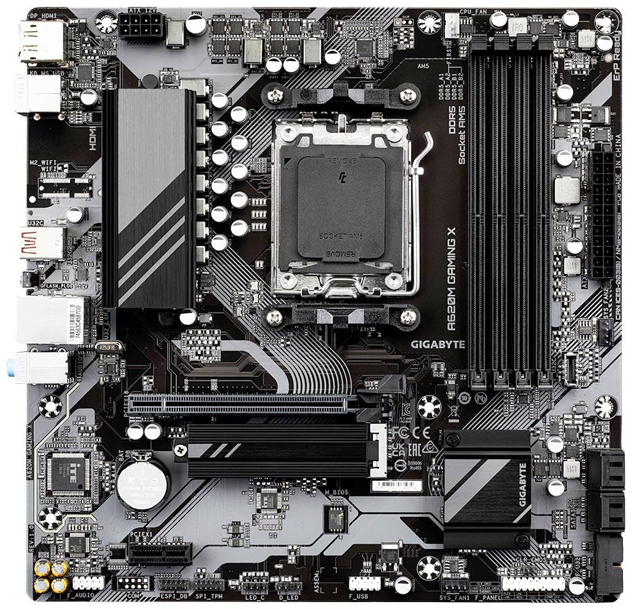 Gigabyte A620M GAMING X Mainboard Sockel (PC) AMD® AM5 Formfaktor (Details) Micro-ATX Mainboard-Chipsatz AMD® A620