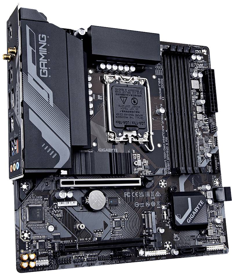Gigabyte B760M GAMING X AX Mainboard Sockel (PC) Intel® LGA 1700 Formfaktor (Details) Micro-ATX Mainboard-Chipsatz Intel® B760