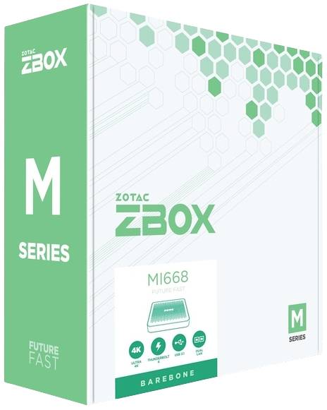 Zotac Barebone ZBOX MI668 BB Intel® Core™ i7 i7-1360P 5.0GHz Intel Iris Xe Graphics ZBOX-MI668-BE